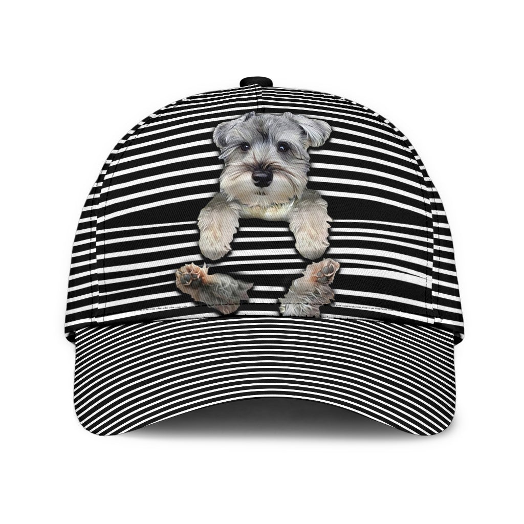 Schnauzer Says Hi Cute Dog Style – Classic Cap
