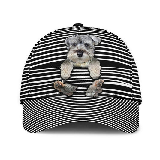 Schnauzer Says Hi Cute Dog Style – Classic Cap