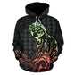 Hawaii Warrior Helmet Art - 3D Hoodie