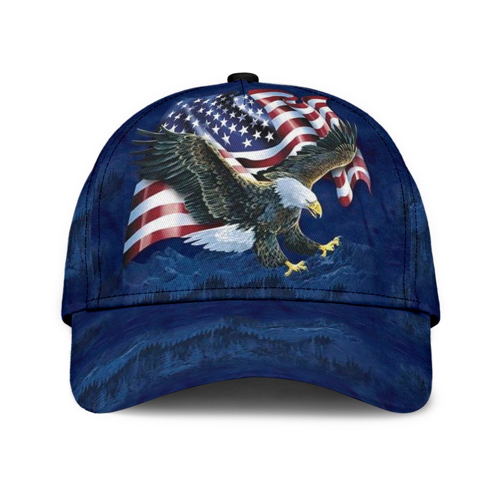 Eagle Blue Freedom Bird Style – Classic Cap