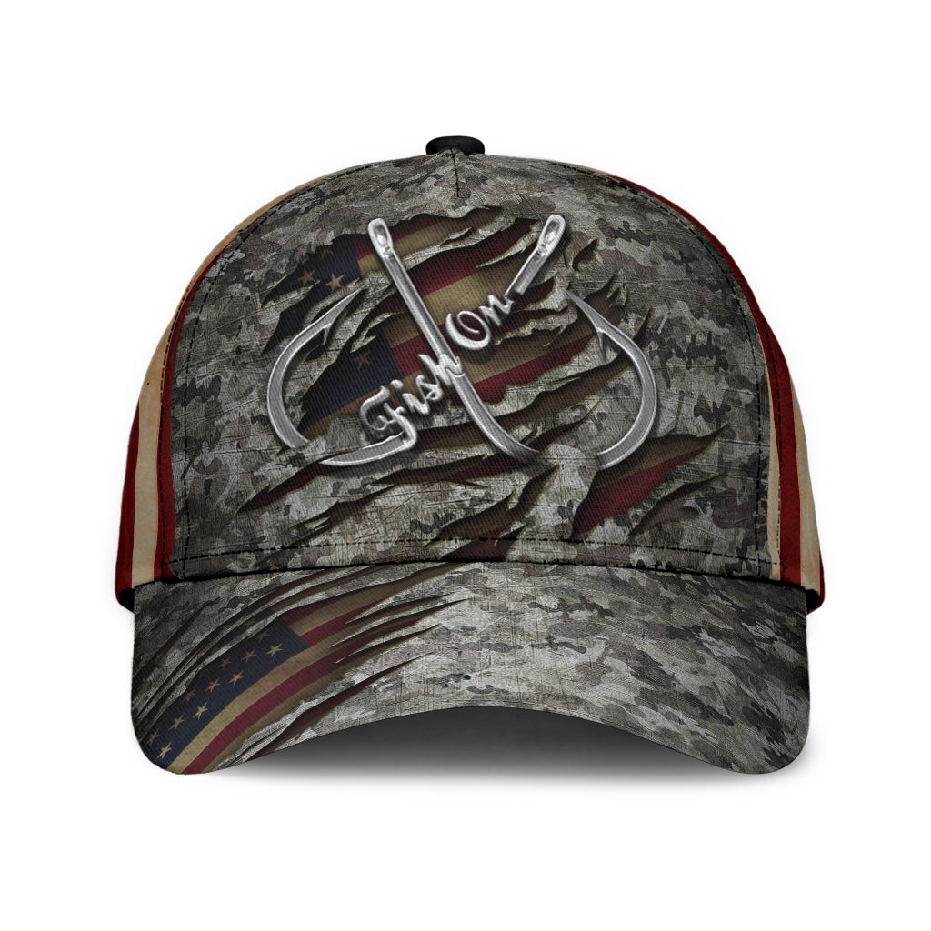 Fish On Camouflage Fishing – Classic Cap