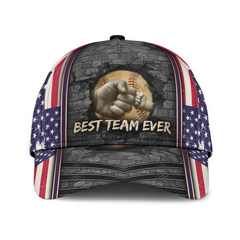 Baseball Father And Son Personalized Name – Classic Cap