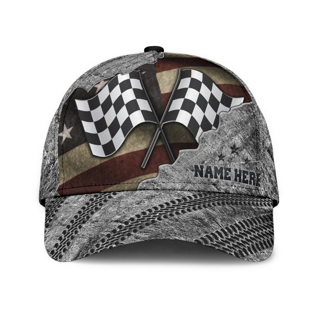 Custom Racing American Flag Vintage – Classic Cap