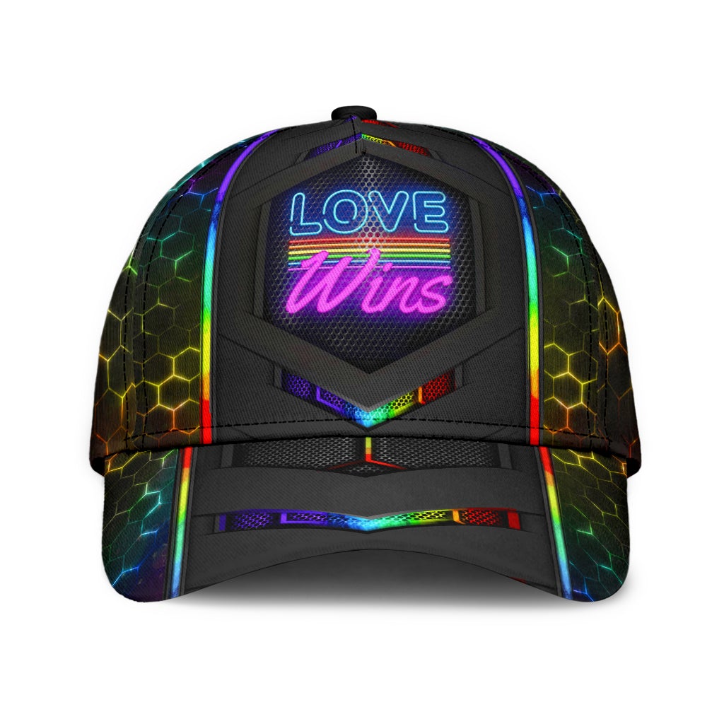 Pride Love Wins Neon – Classic Cap