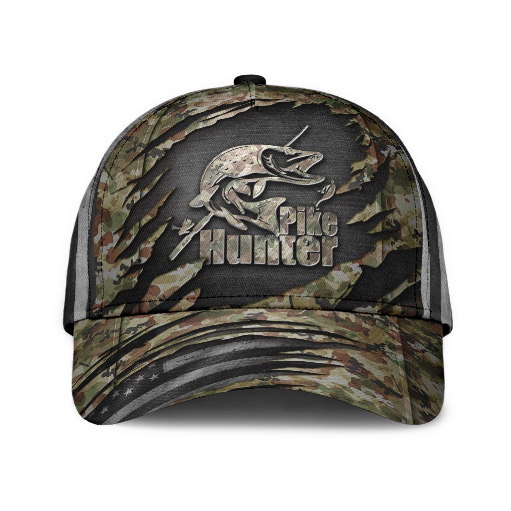 Fishing Pike Hunter Hunting Classic Cap