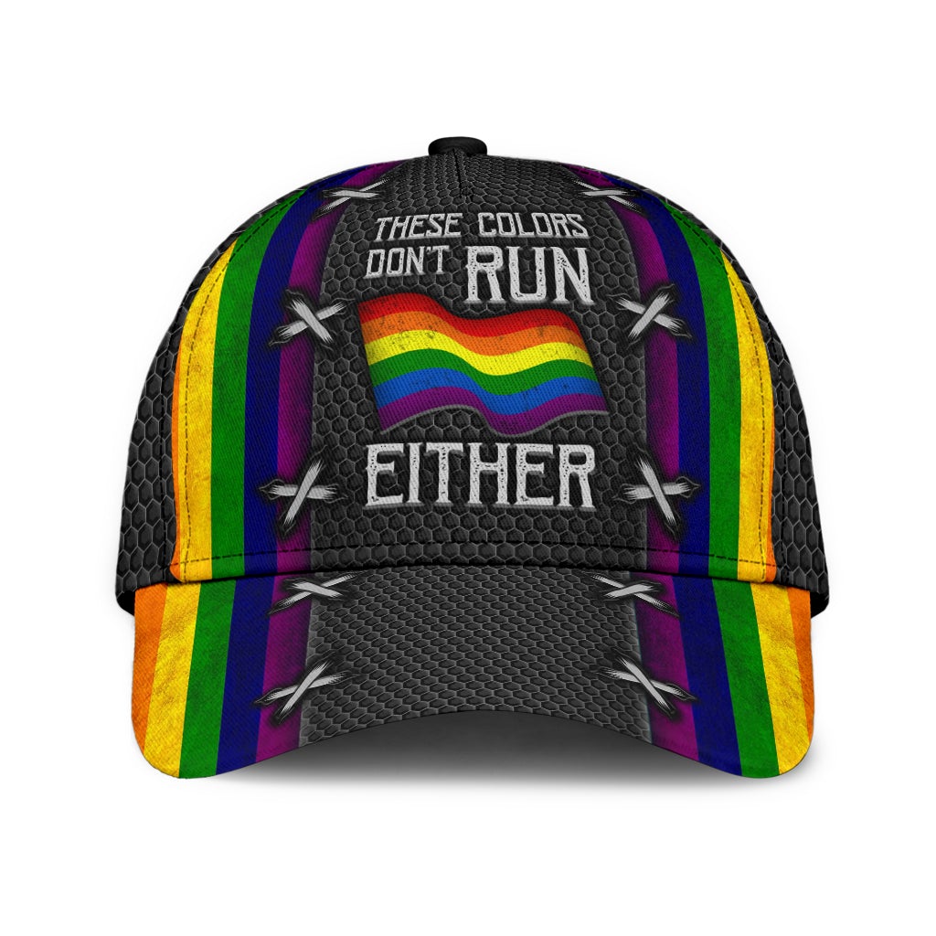 Pride Colors Never Run – Classic Cap