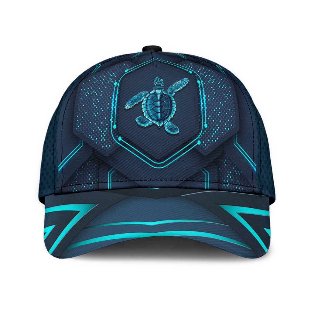 Turtle Blue Pattern Ocean Animal – Classic Cap