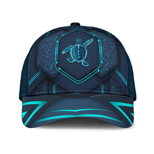 Turtle Blue Pattern Ocean Animal – Classic Cap