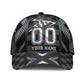 Custom Racing Hologram Personalized Name Number – Classic Cap
