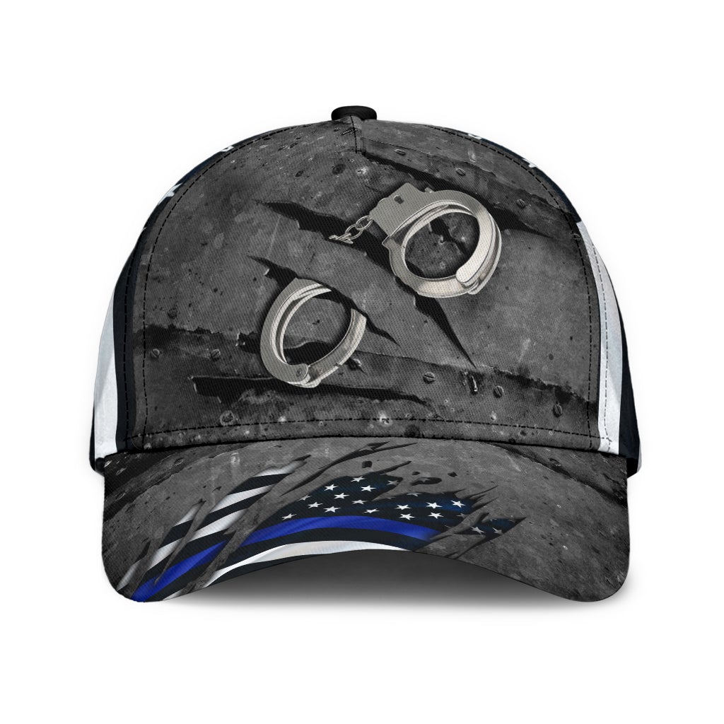 Back The Blue Crack US Flag Police – Classic Cap