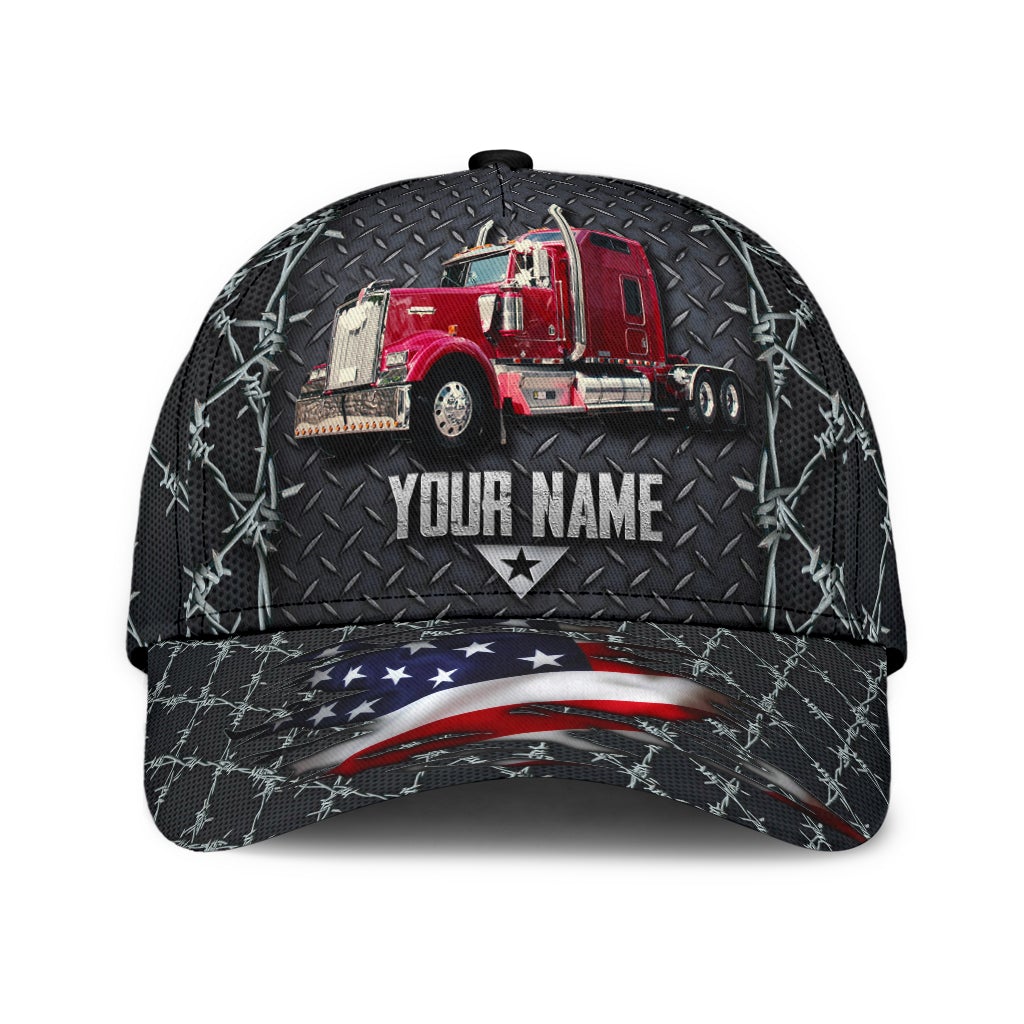 Custom Truck Driver Metal American – Classic Cap