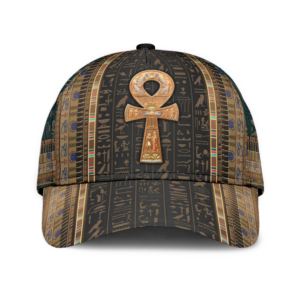 Ancient Egypt Ankh Pattern – Classic Cap
