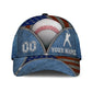 Custom Zipper Baseball Personalized Name Number – Classic Cap
