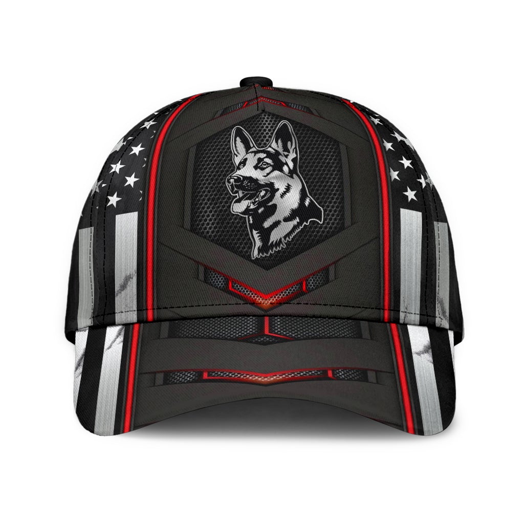 German Shepherd Red Flag Carbon – Classic Cap