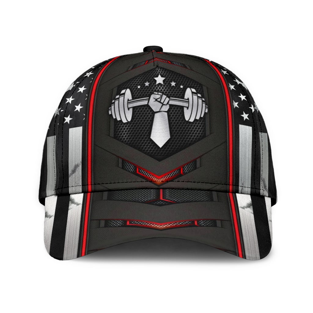 Weightlifting Carbon Red Black – Classic Cap