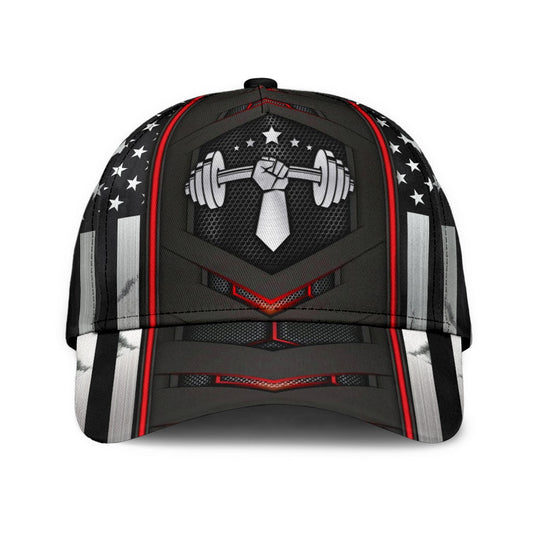 Weightlifting Carbon Red Black – Classic Cap