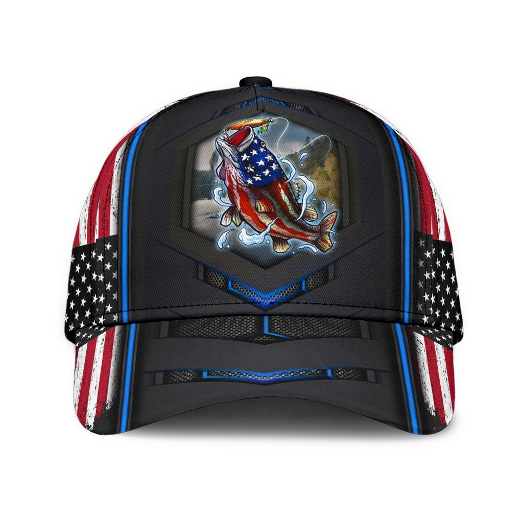Bass American Fishing Hook Up – Classic Cap