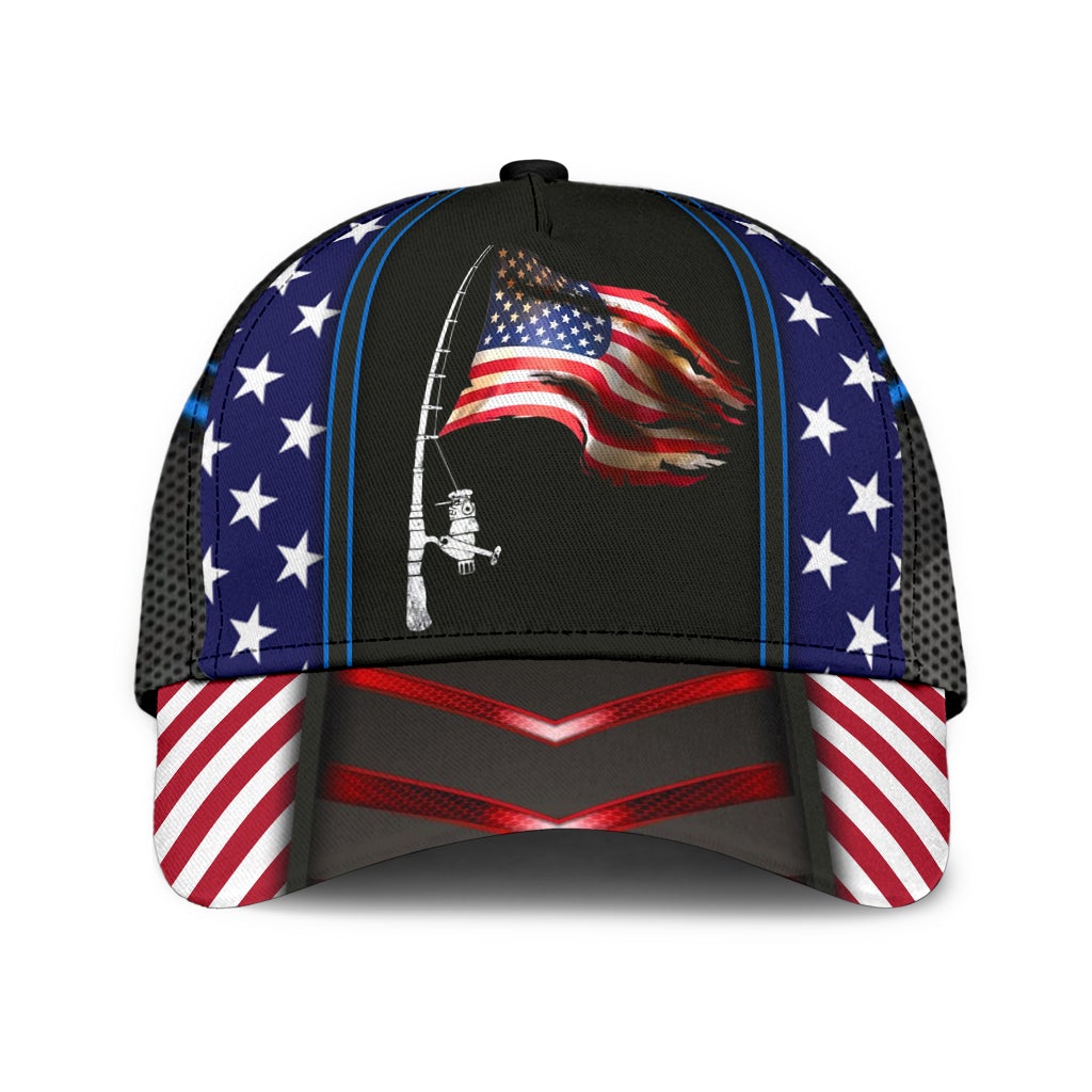 Fishing Proud American Flag – Classic Cap