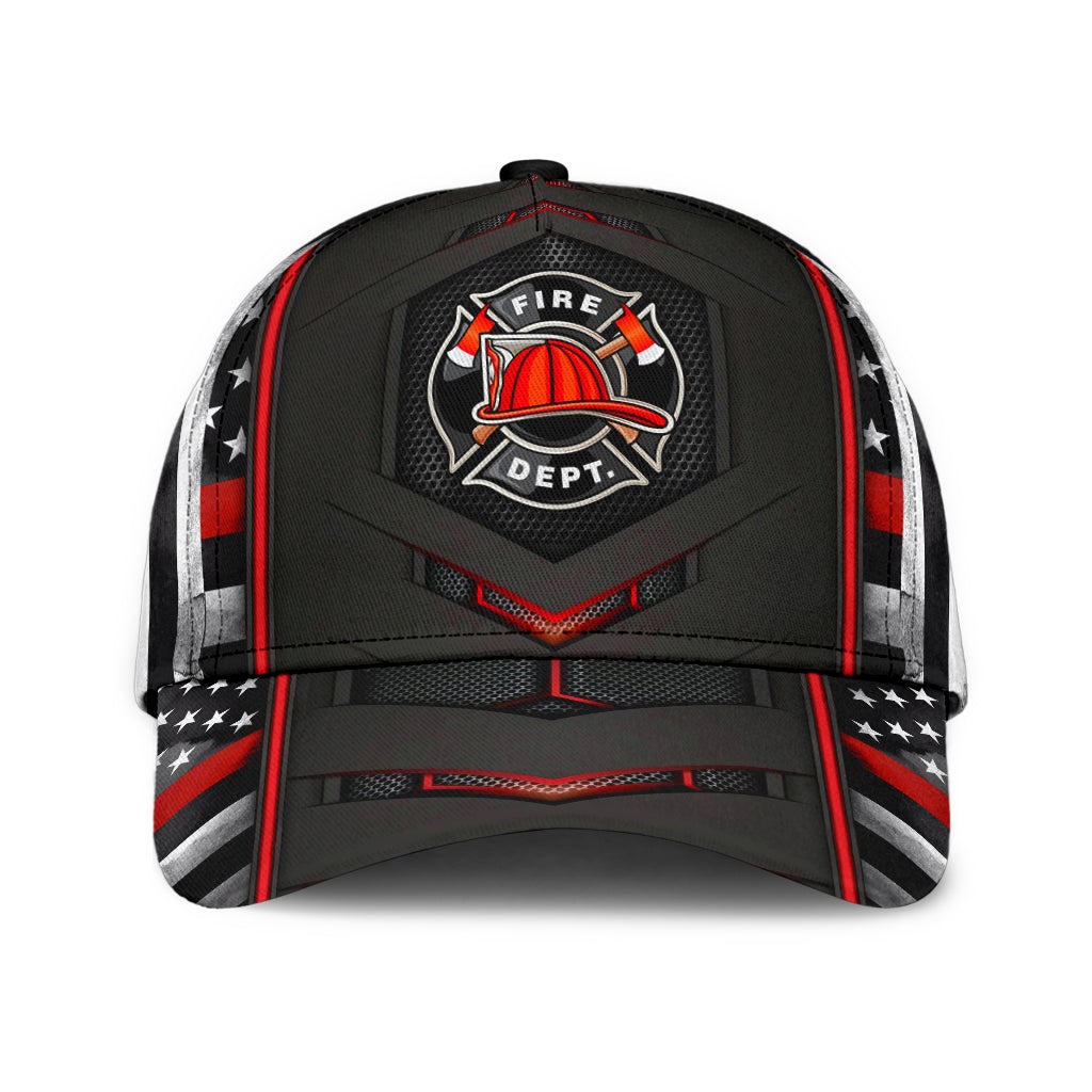 Firefighter Flag Red Carbon – Classic Cap