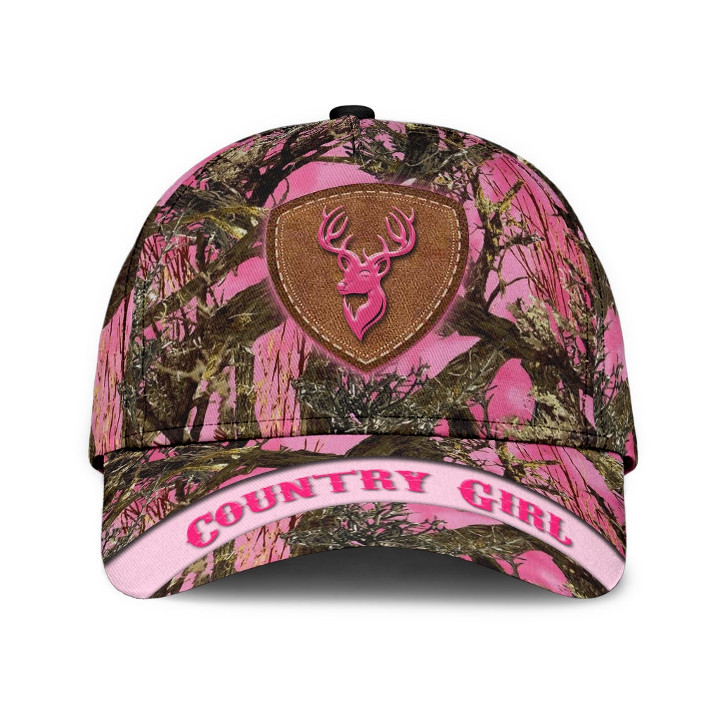 Hunting Country Girl Pink Camo – Classic Cap
