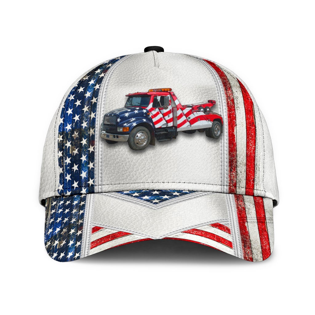 White American Tow Truck – Classic Cap
