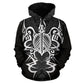 Hawaii Turtle Tribal Gray Armor Art - 3D Hoodie