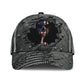 Silver American Skull Metallic Style – Classic Cap