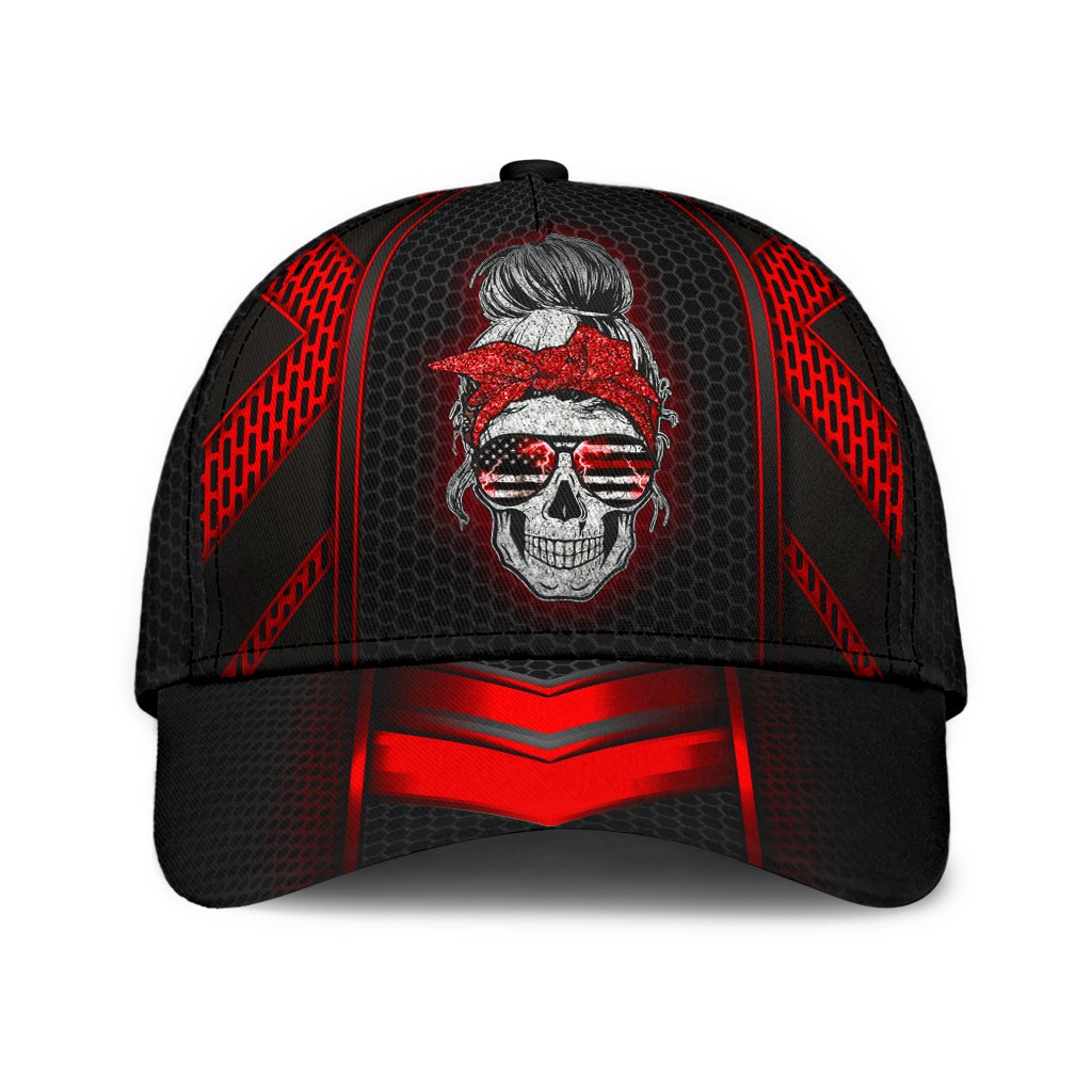 Thunder Red Skull Storm Style – Classic Cap