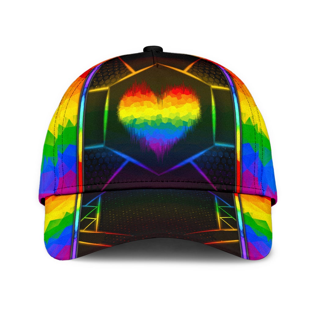 LGBT Heart Polygon Pride Symbol Style – Classic Cap