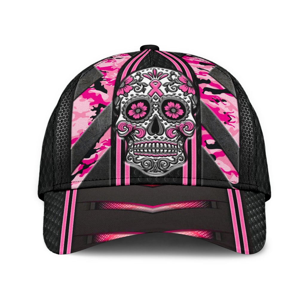 Skull Breast Cancer Awareness Support – Classic Cap