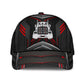 Truck Metal Carbon Black Red – Classic Cap
