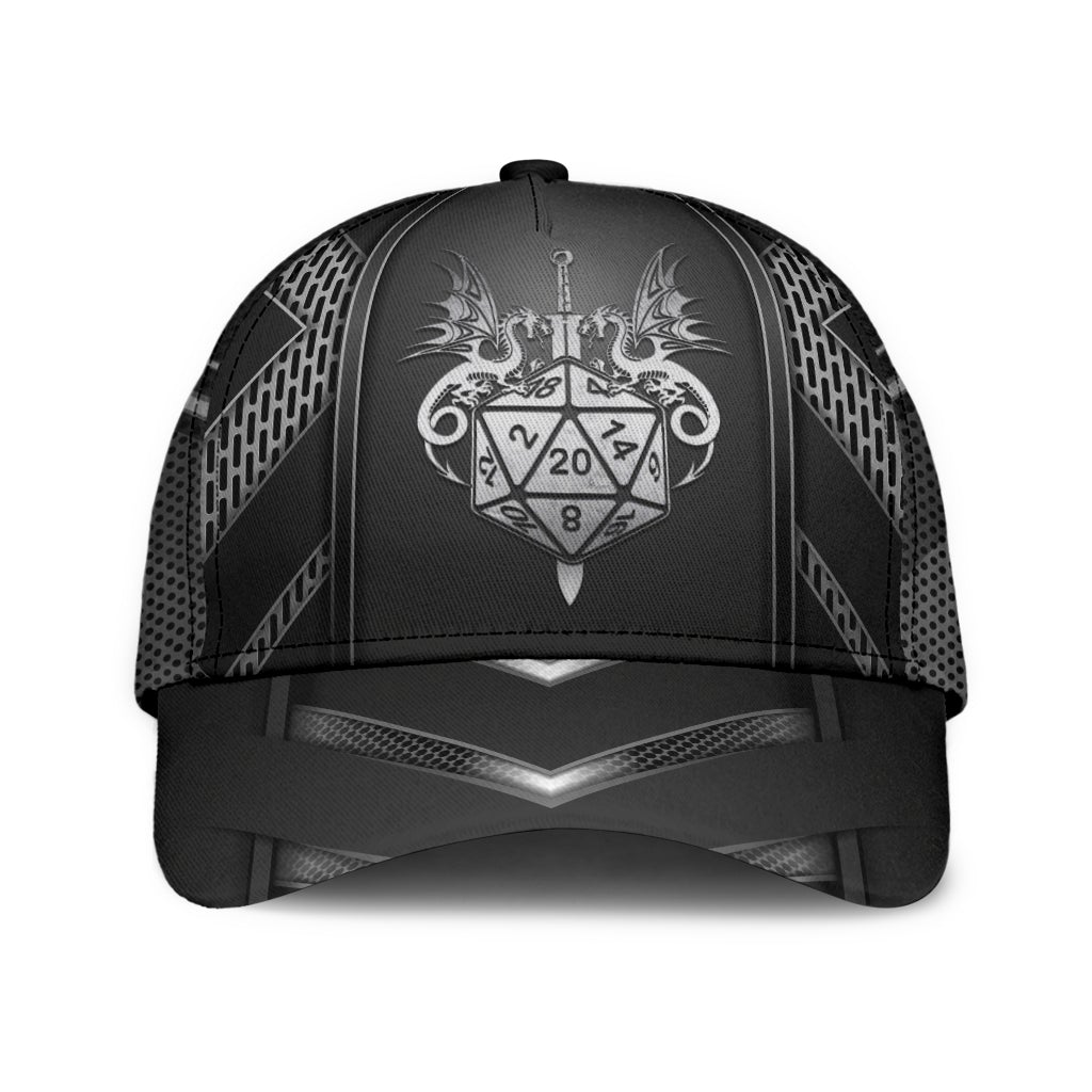 DnD D20 Tabletop Gaming Dice Theme – Classic Cap