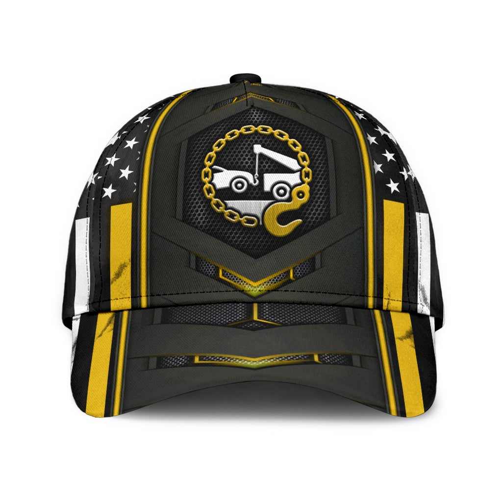 Tow Truck Yellow Flag Carbon American – Classic Cap