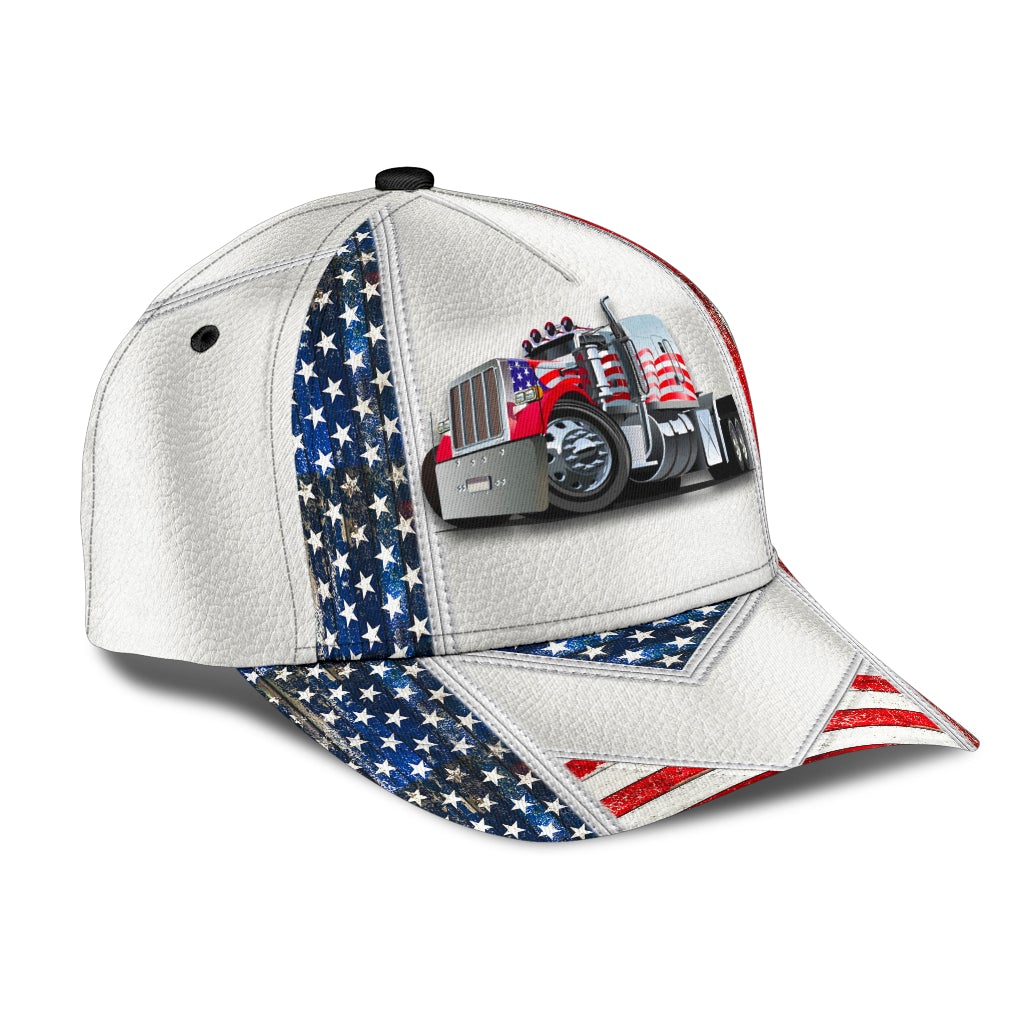 White American Truck Driver Style – Classic Cap