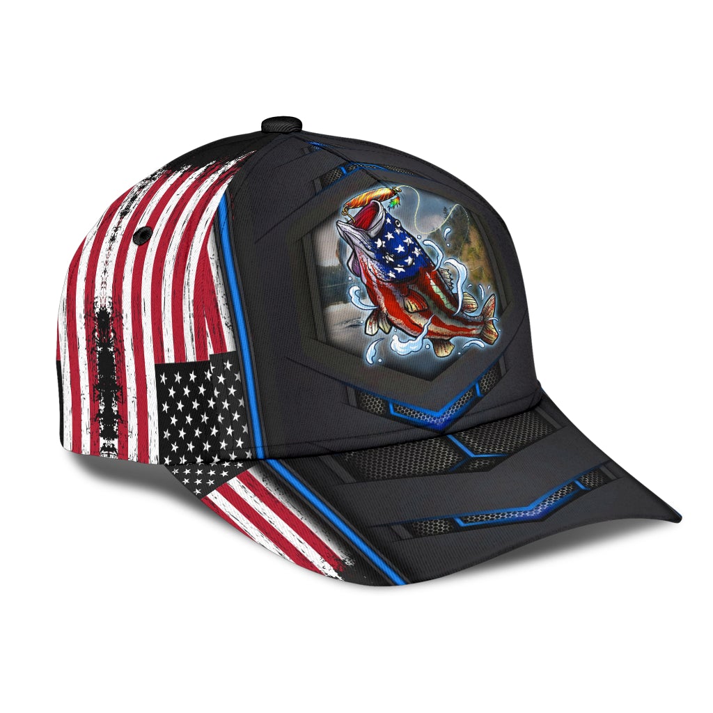 Bass American Fishing Hook Up – Classic Cap
