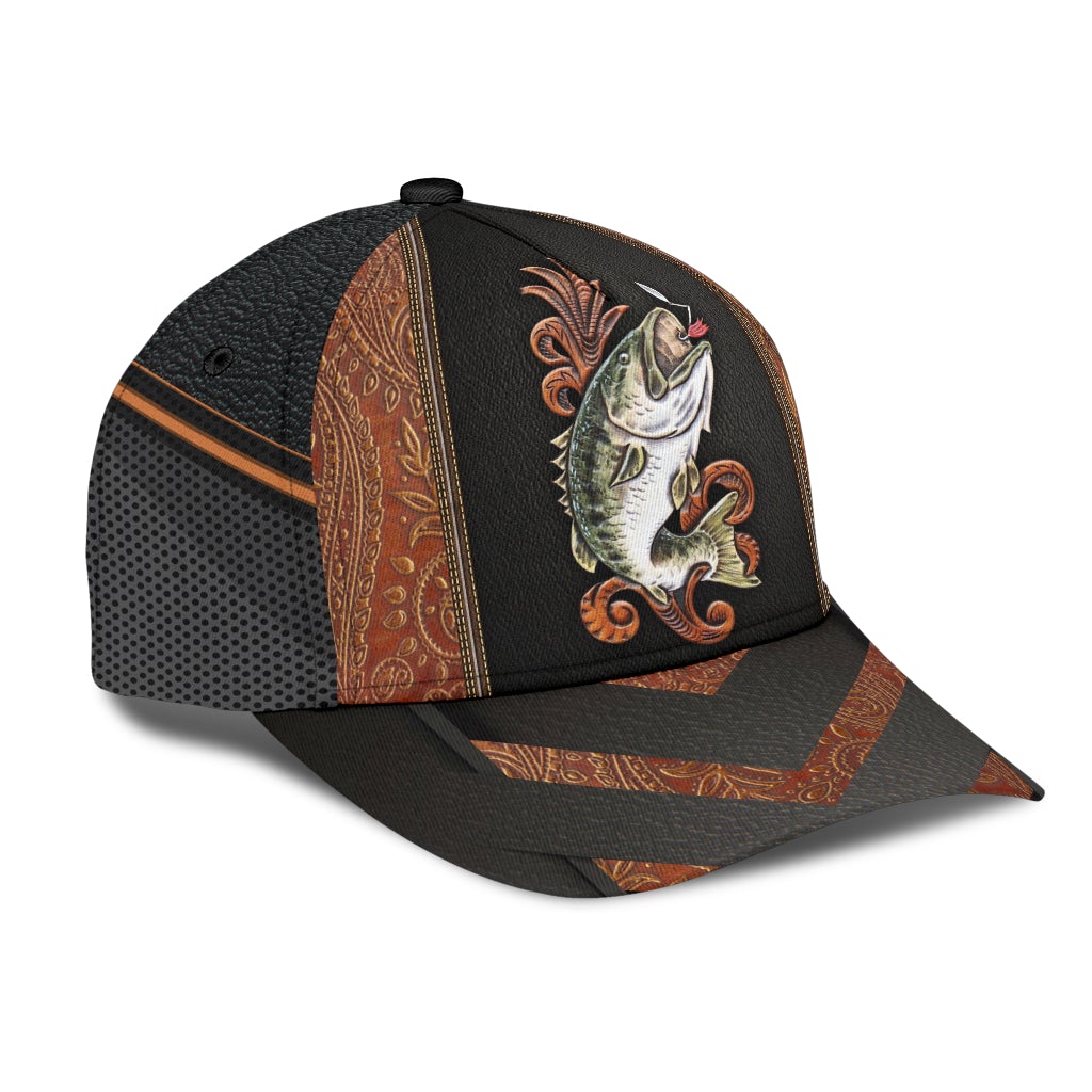 Fishing Leather Pattern Style – Classic Cap