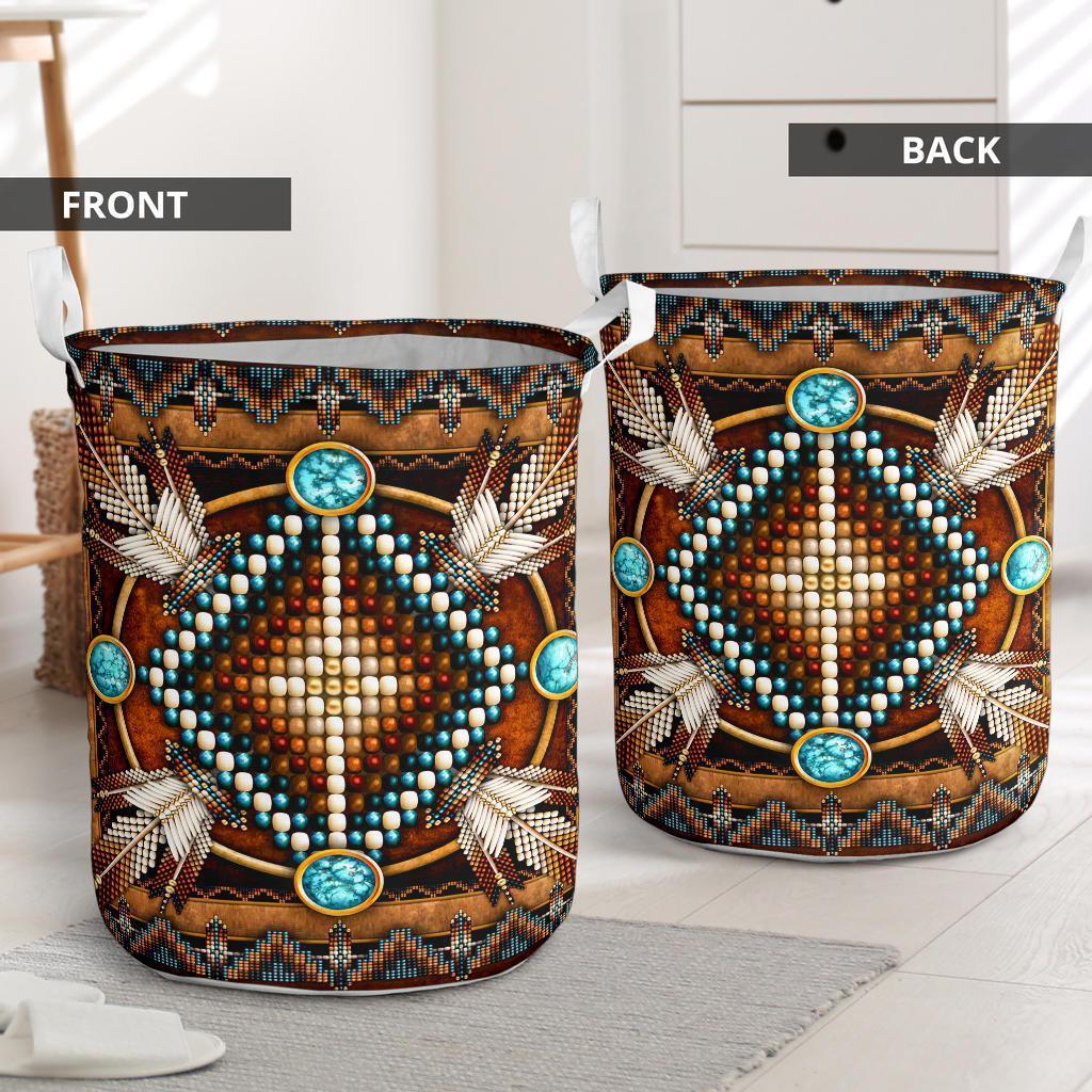 Native Americans Legend Life Limited 12 – Laundry Basket - LAUB03NGA230222-Owls Matrix