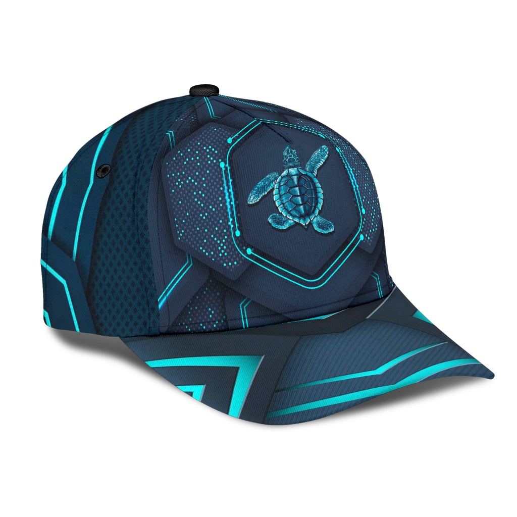 Turtle Blue Pattern Ocean Animal – Classic Cap