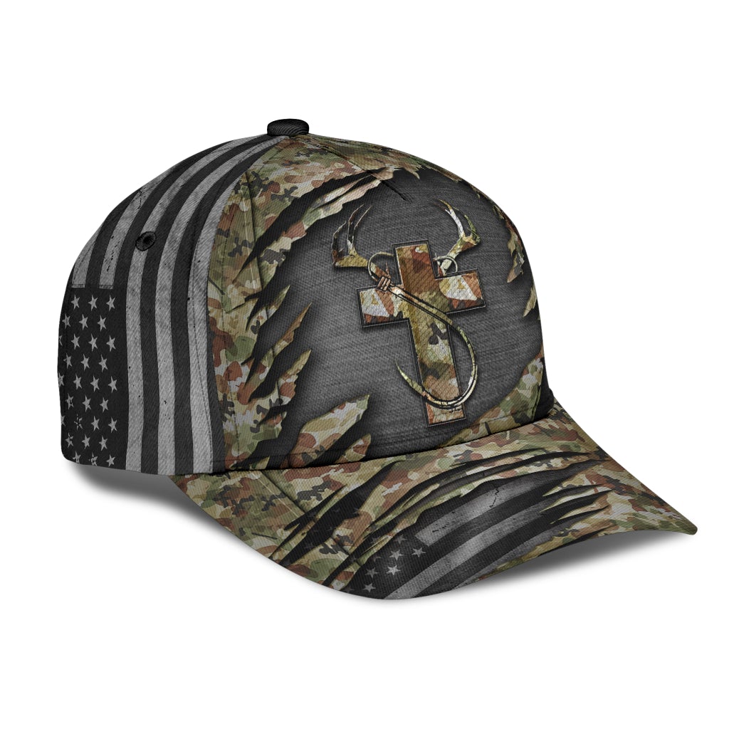 Faith Hunting Fishing Camo – Classic Cap