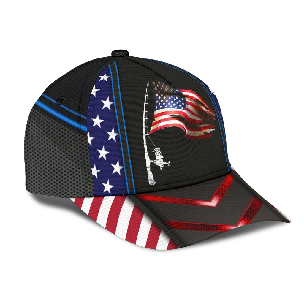 Fishing Proud American Flag – Classic Cap