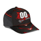 Custom Red Checked Racing Personalized Name Number – Classic Cap