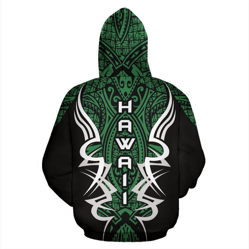 Hawaii Turtle Tribal Green Armor Art - 3D Hoodie