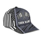 Custom Racing Net Pattern Classic Cap Personalized Name-Owls Matrix