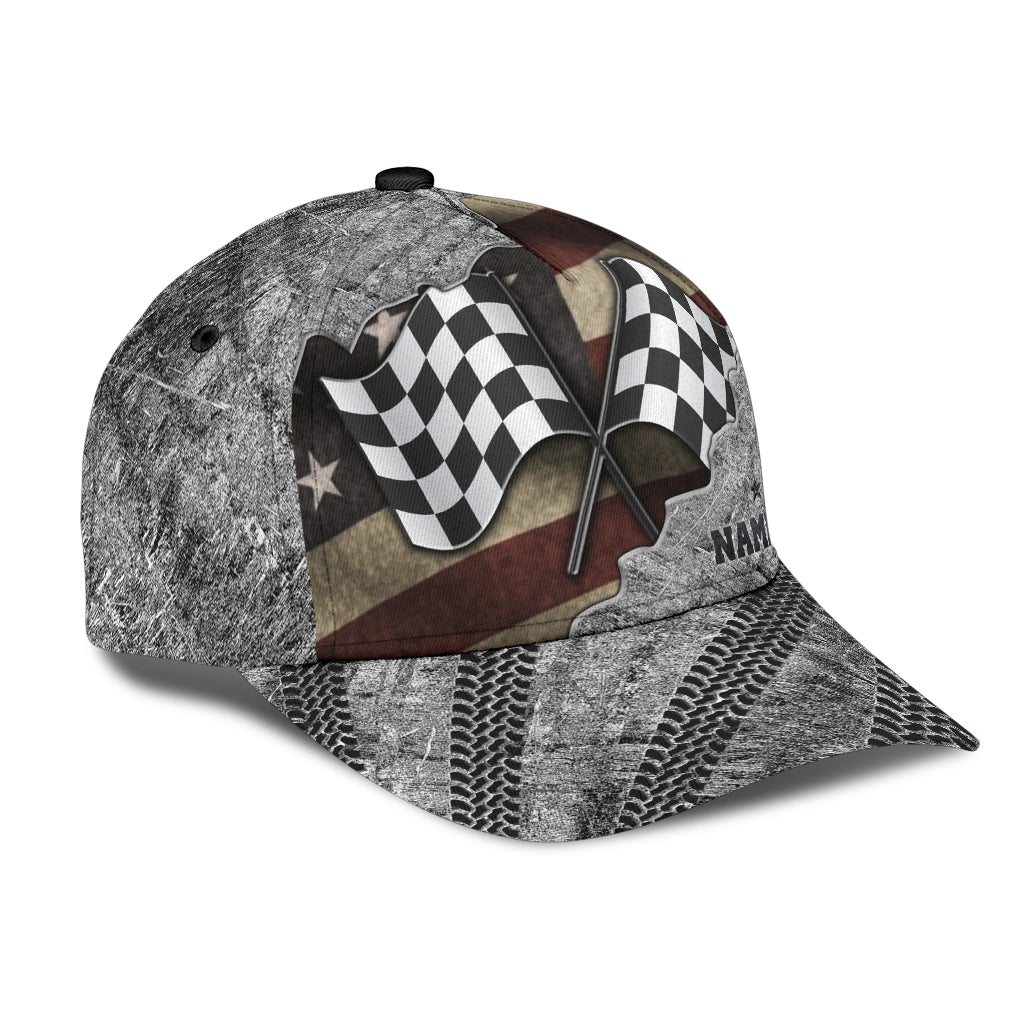 Custom Racing American Flag Vintage – Classic Cap