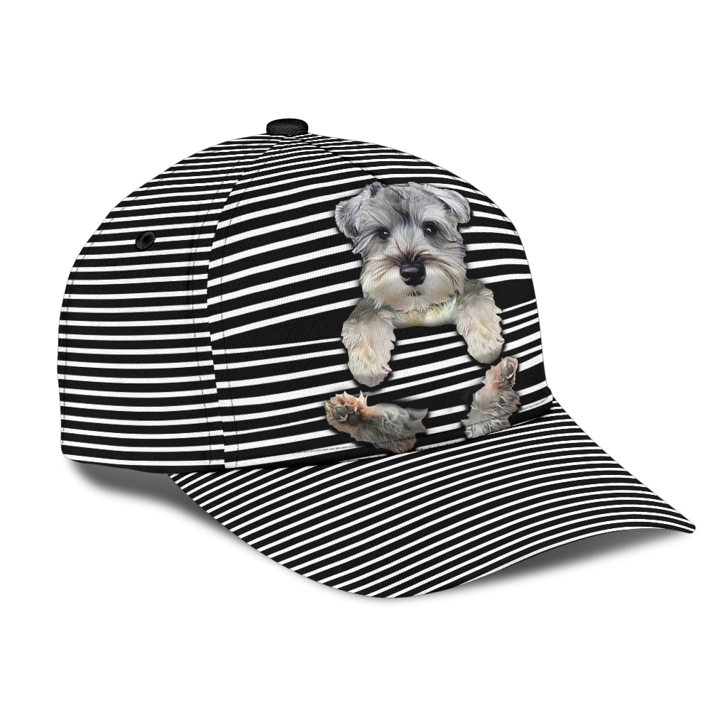 Schnauzer Says Hi Cute Dog Style – Classic Cap