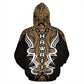 Hawaii Turtle Tribal Gold Armor Art - 3D Hoodie