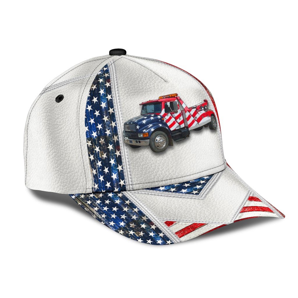 White American Tow Truck – Classic Cap