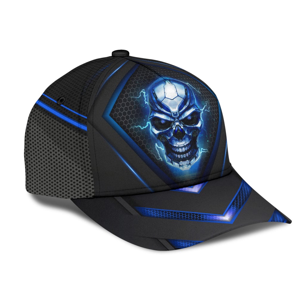 Skull Blue Pattern Style – Classic Cap