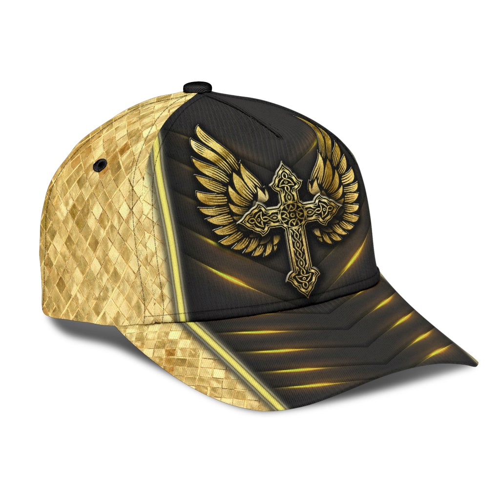 Faith Cross Angel Wings – Classic Cap