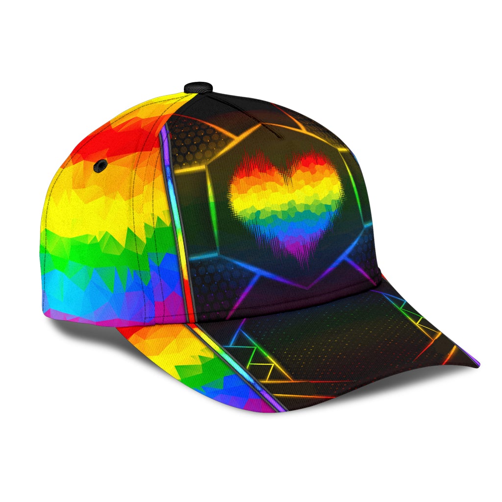 LGBT Heart Polygon Pride Symbol Style – Classic Cap